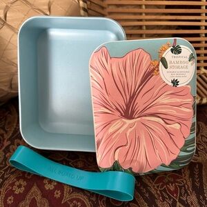 NWT Bento Tropical Bamboo Box